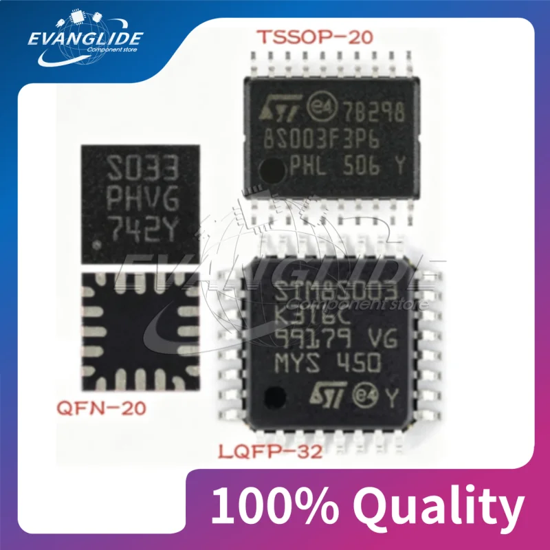 5 PCS/LOT STM8S003F3P6TR STM8S003K3T6C STM8S003F3U6TR 8bit MCU