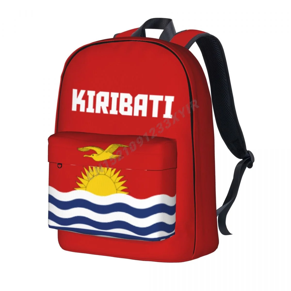 Unisex Backpack Kiribati Flag Stitch Schoolbag Messenger Bag Case Laptop Travel Bag Mochila Gift