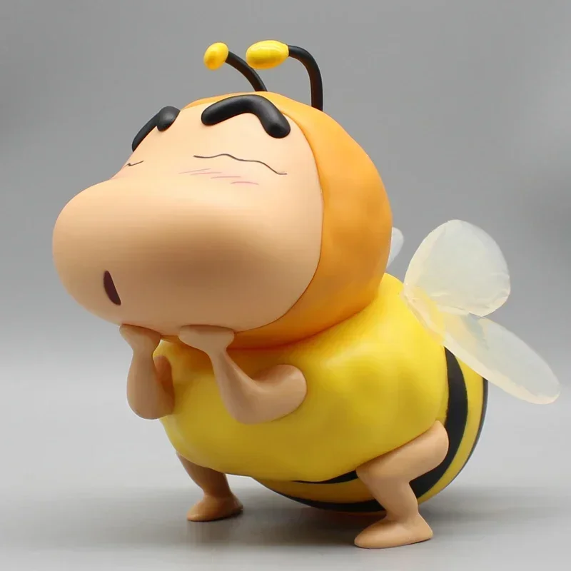 Anime Crayon Shin-chan Cos Bee Action Figure Shin Chan Figuras Toys GK Statue Kawaii Doll Collection Model Gift for Children