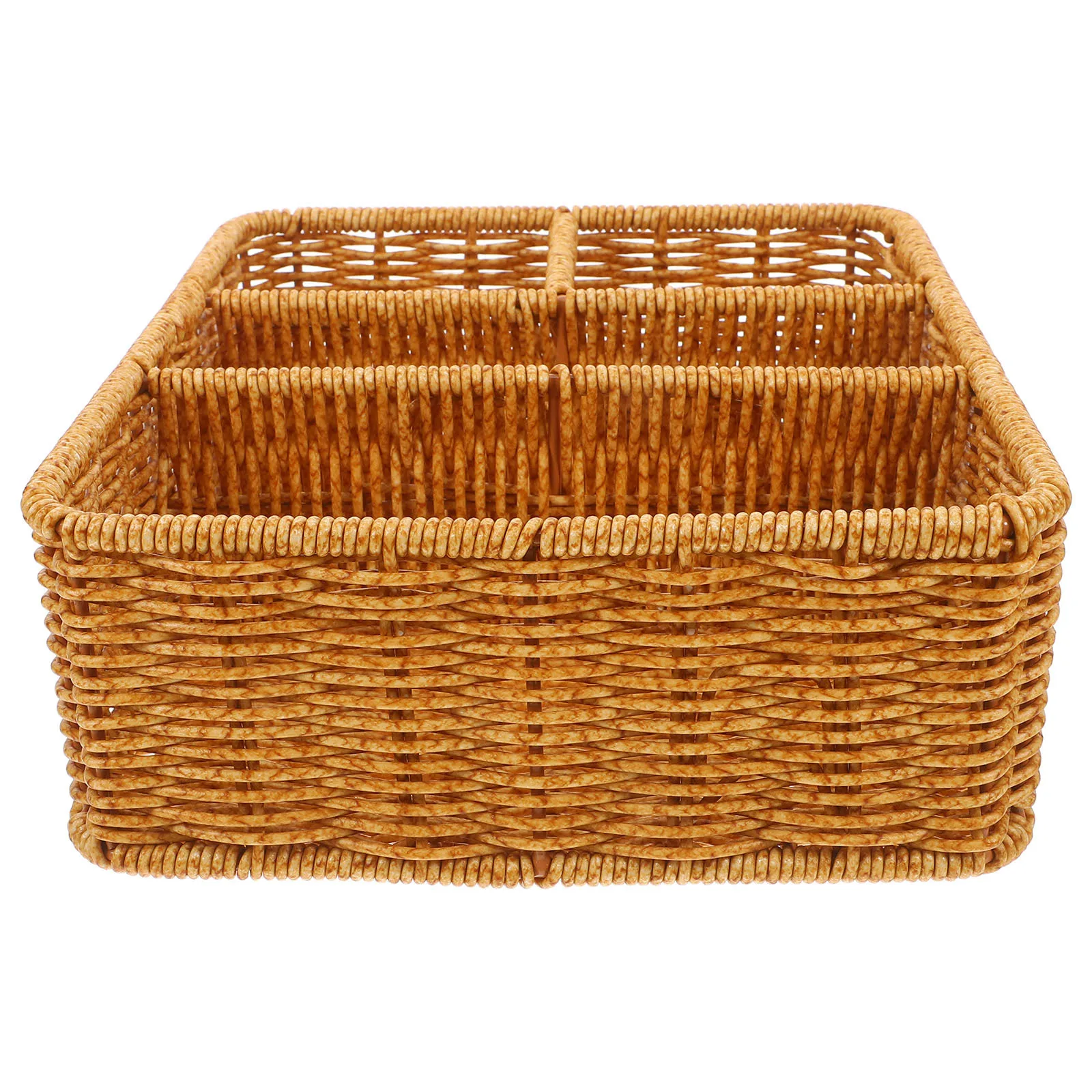 

Woven Remote Control Desktop Storage Box Organizer Multipurpose Basket for Office Home Sundries Cosmetics Jewelry Storage