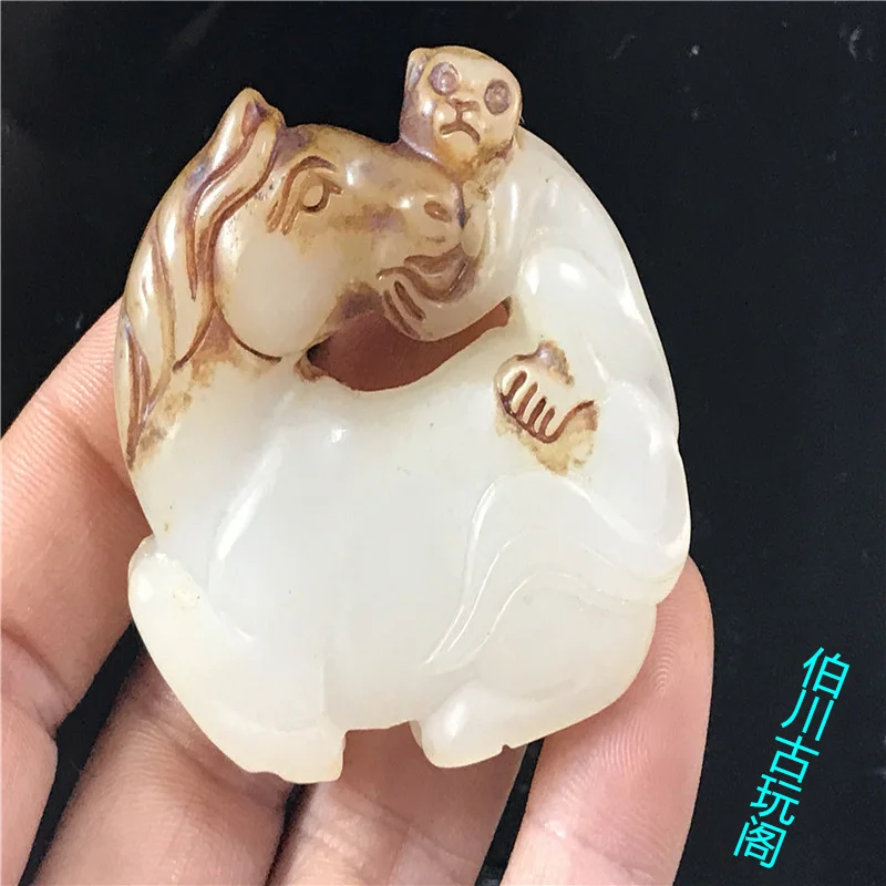 High ancient jade, Warring States period jade,  pendant, hanging down, immediately granted marquis status