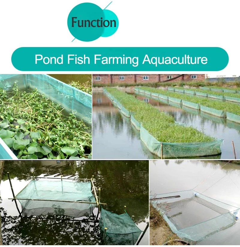 Lawaia Fish Net Cage Netting Fish Breeding Cage No Cover Crayfish Network Stake Net Pond Fish Farming Aquaculture 3mm Mesh