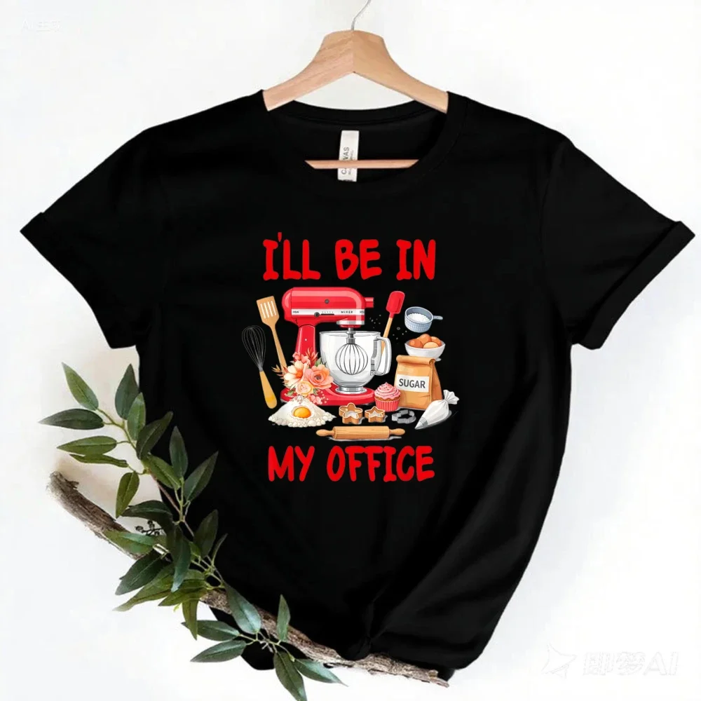 Baking Lover Baker Life Cake Mom T-Shirt Funny Baker Kitchen Hobby Casual Tee Baking Lover Women Tshirt