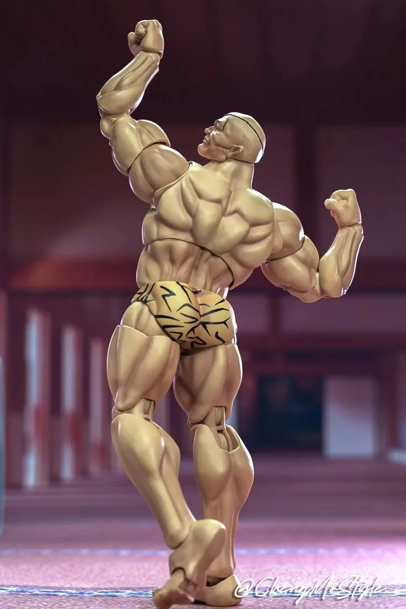 Auf Lager Originalsturm Spielzeug 1/12 Skala Fang Blade Yujiro Hanma Doppio Orochi Action Figur Modell Sammeln Spielzeug