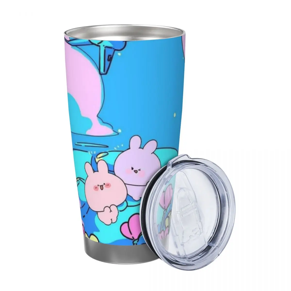 Asamimichaan Cute Asamimi 20oz Cup Large Capacity Car Mug Leak-proof Juice Coffee Cup Food Grade