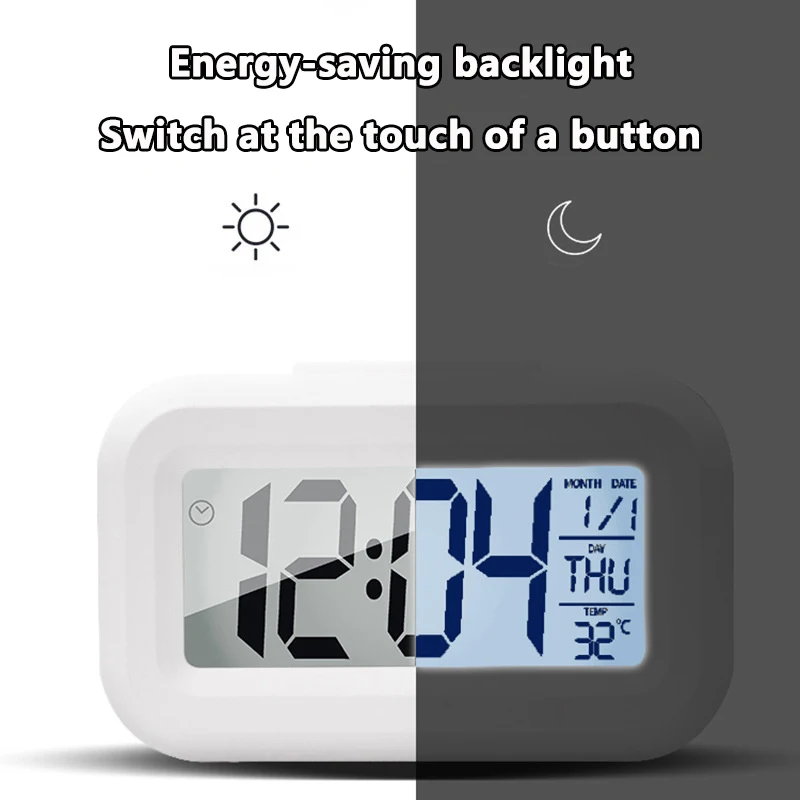 Mini Timer Smart Clock Children Alarm Clock Student Time Manager Desktop Silent Bedside Electronic Small Alarm Clock