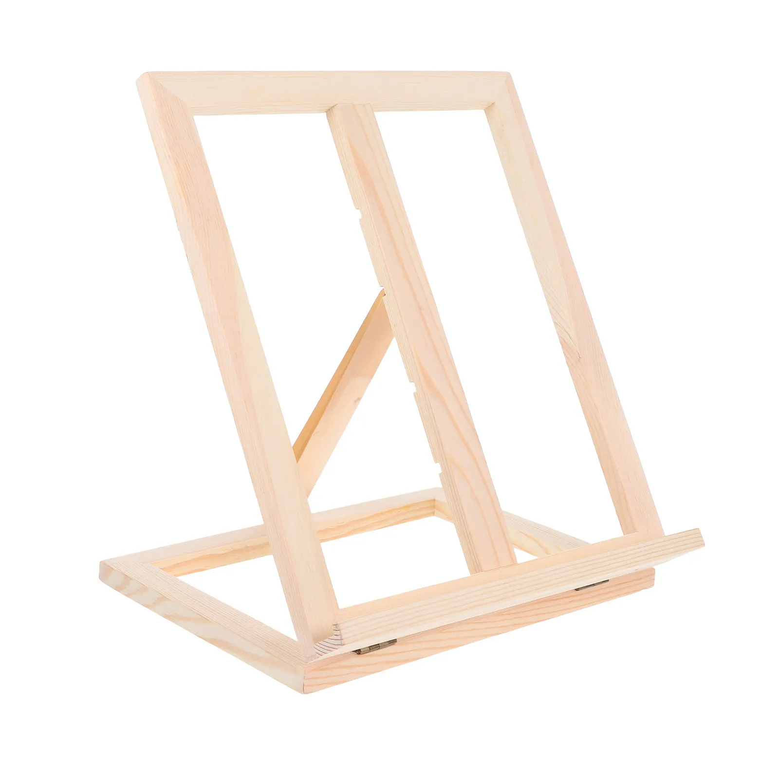 Portable Foldable Solid Wood Tabletop Easel Adjustable Height Painting Display Stand for Art Students Cookbooks Textbooks