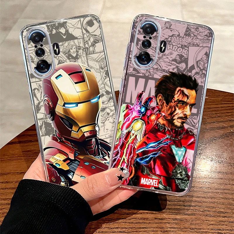 

Marvel Avengers Iron Man Phone Case For Xiaomi Redmi K70 K60 K60E K50 K50i K40 Gaming Ultra K40S K30 K30S K20 Pro