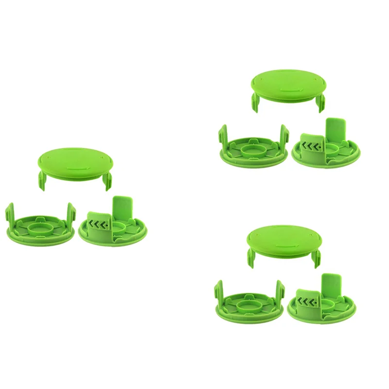 

ABRW-9Pack Replacement Spools Cap Covers Parts 3411546A-6 For Greenworks 21332 21342 24 Volt 40V 80V Cordless Weed Eater