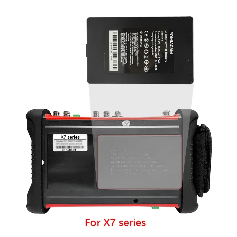 Li-ion Polymer Battery V5 Battery 7.4V 5000mAh 37Wh Lithium Battery for Cctv Tester X7 series