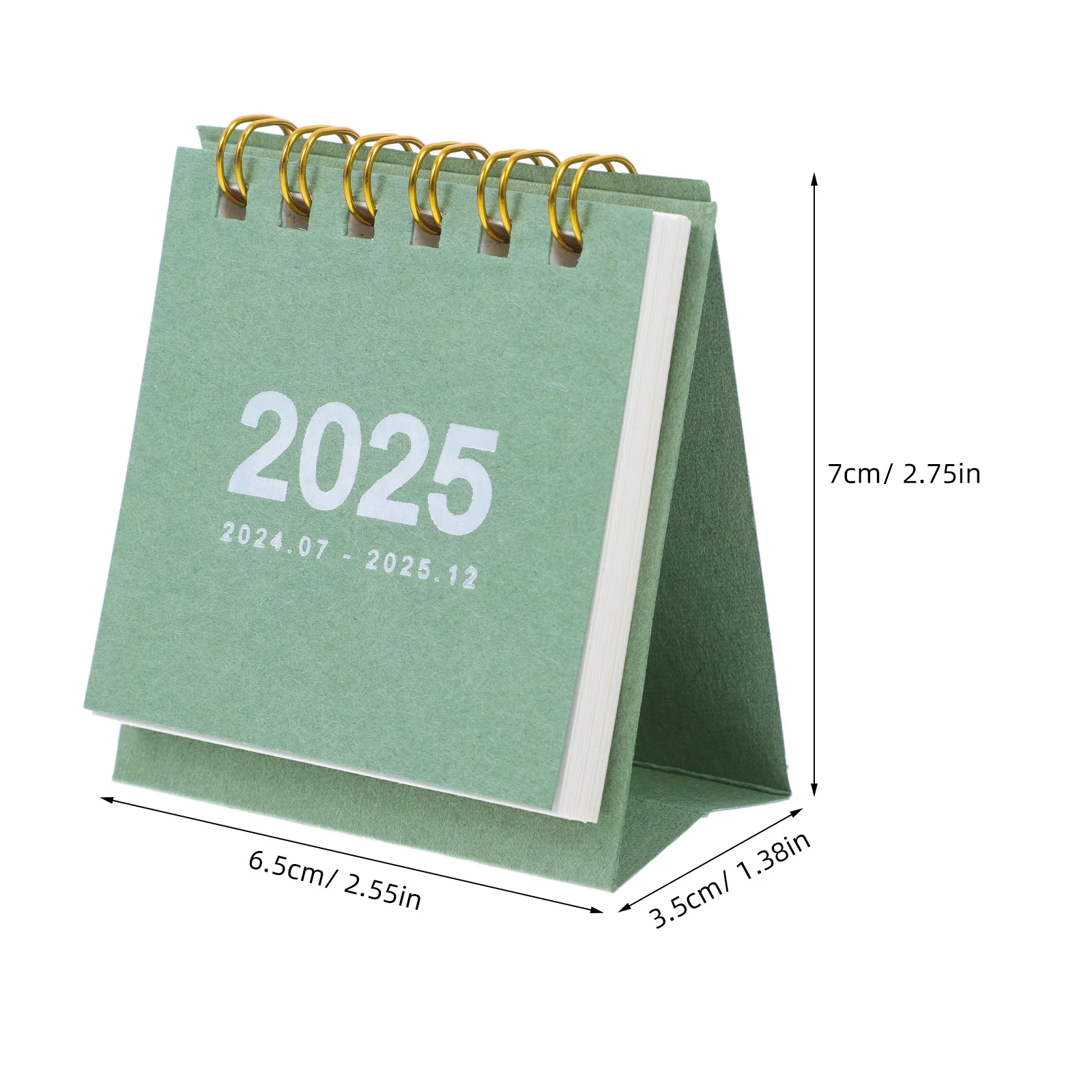 Flip Calendar for Desk 2024-2025 Mini Desktop Calendar Compact Writing Space for Scheduling Goal Tracking Office Supplies