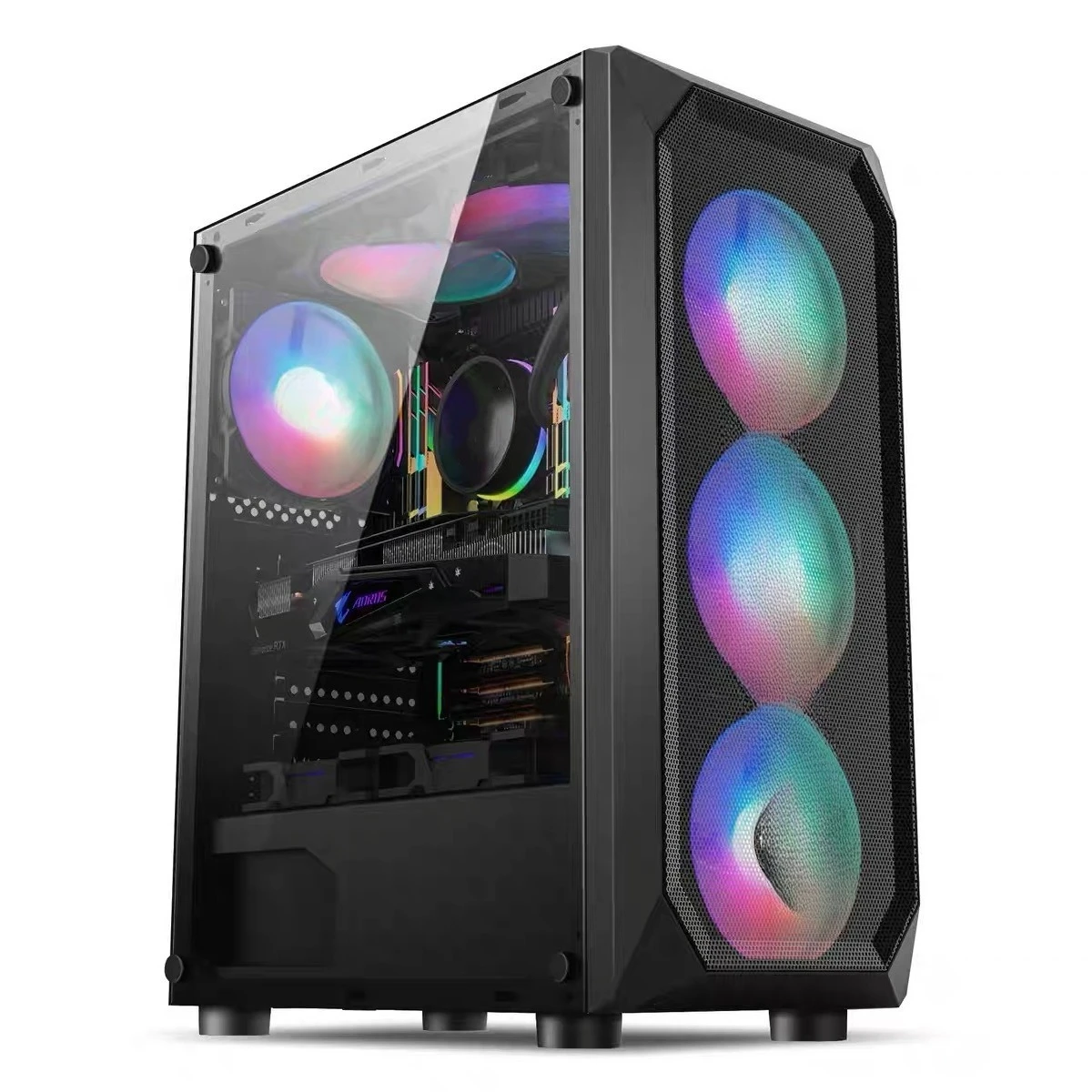 Unique display high-end assembly type 3D drawing modeling rendering video live editing computer desktop