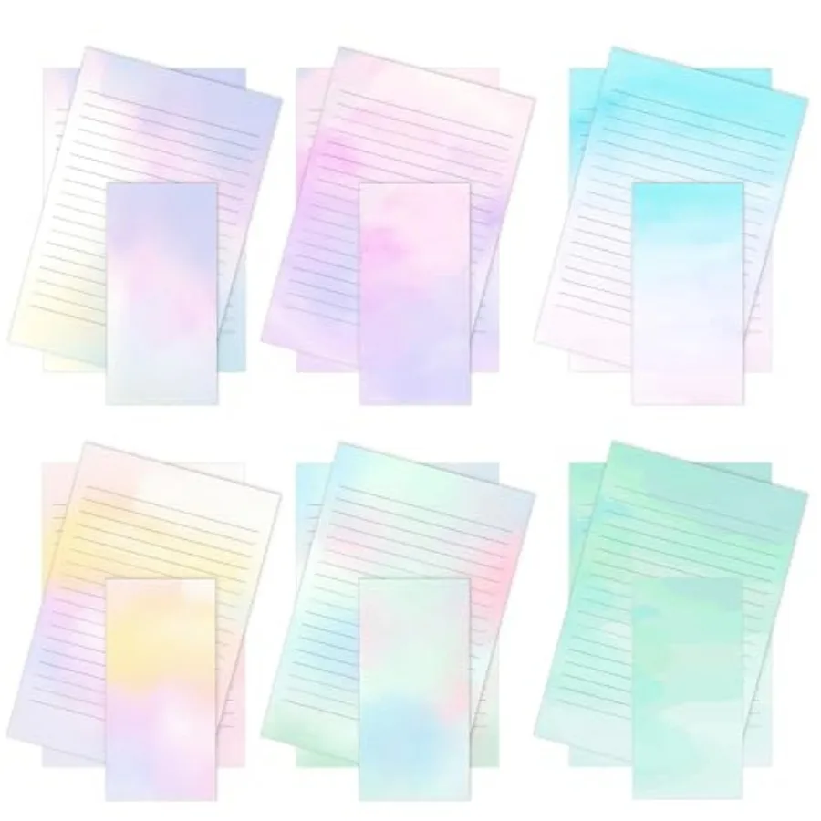 

- Stationery Writing Paper Set with Envelopes, 8.18" x 5.5", 30 Letter Sheets and 18 Envelopes, Smooth Printable Letter Paper f