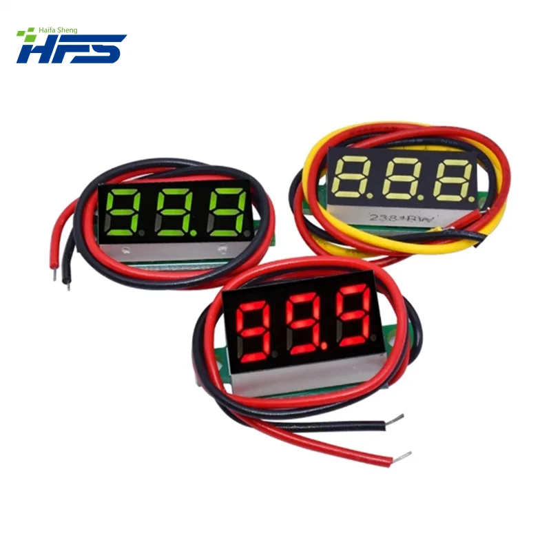 0.28 Inch Dc 0-100V 3-draads Mini Gauge Spanningsmeter Voltmeter Led Display Digitaal Paneel Voltmeter Meter Detector Monitor Tools