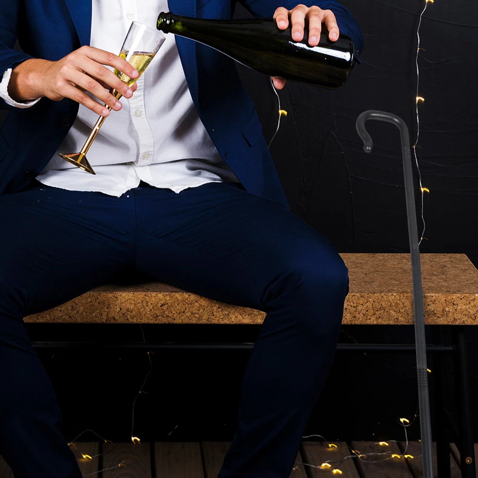 Bastón de mago desmontable, bastón transformador de tres secciones para actuación, fiesta de Halloween, disfraz de utilería teatral