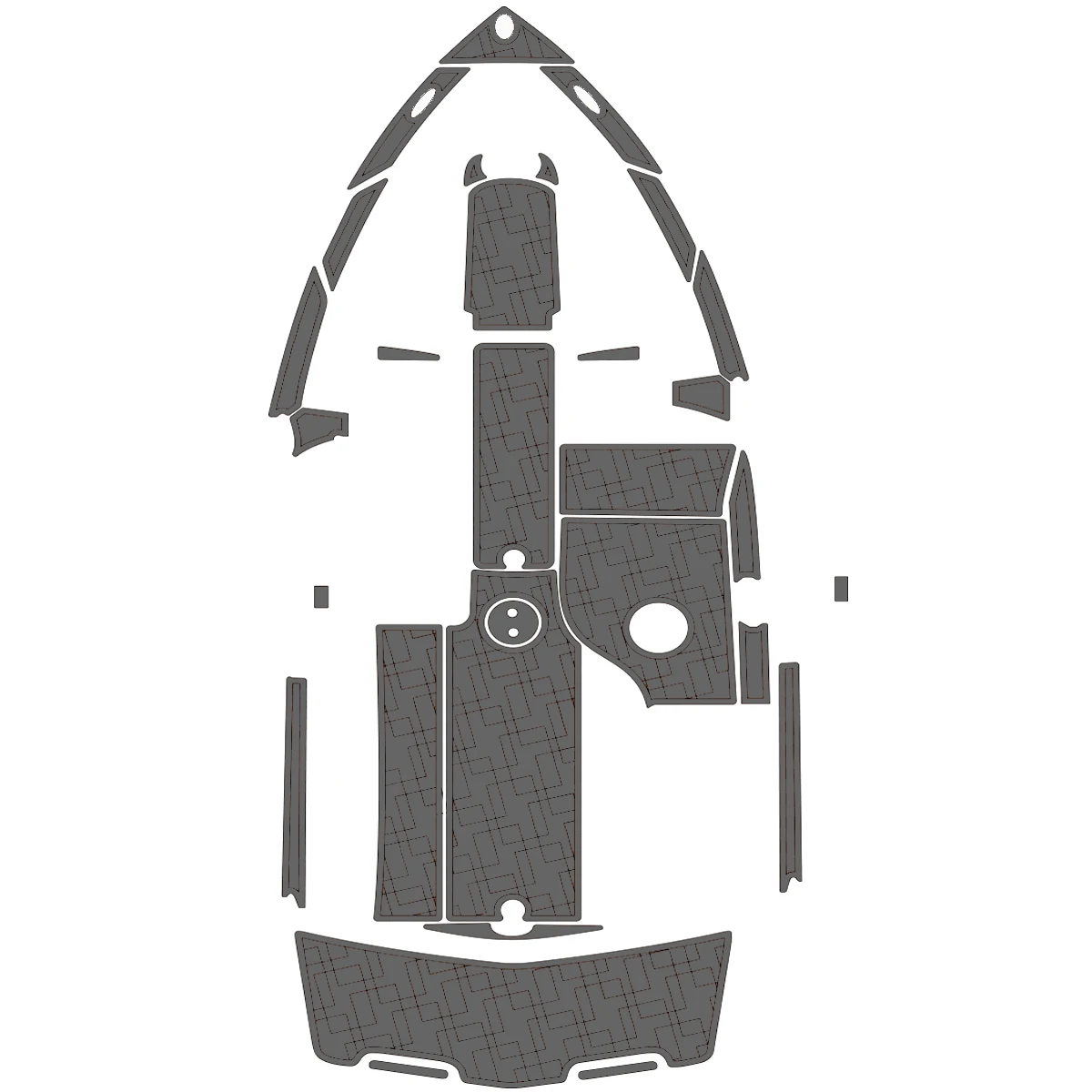 Marine Grade EVA Boat Deck Non-Slip Mat For 2006-2012 MASTERCRAFT X15 Waterproof Shockproof