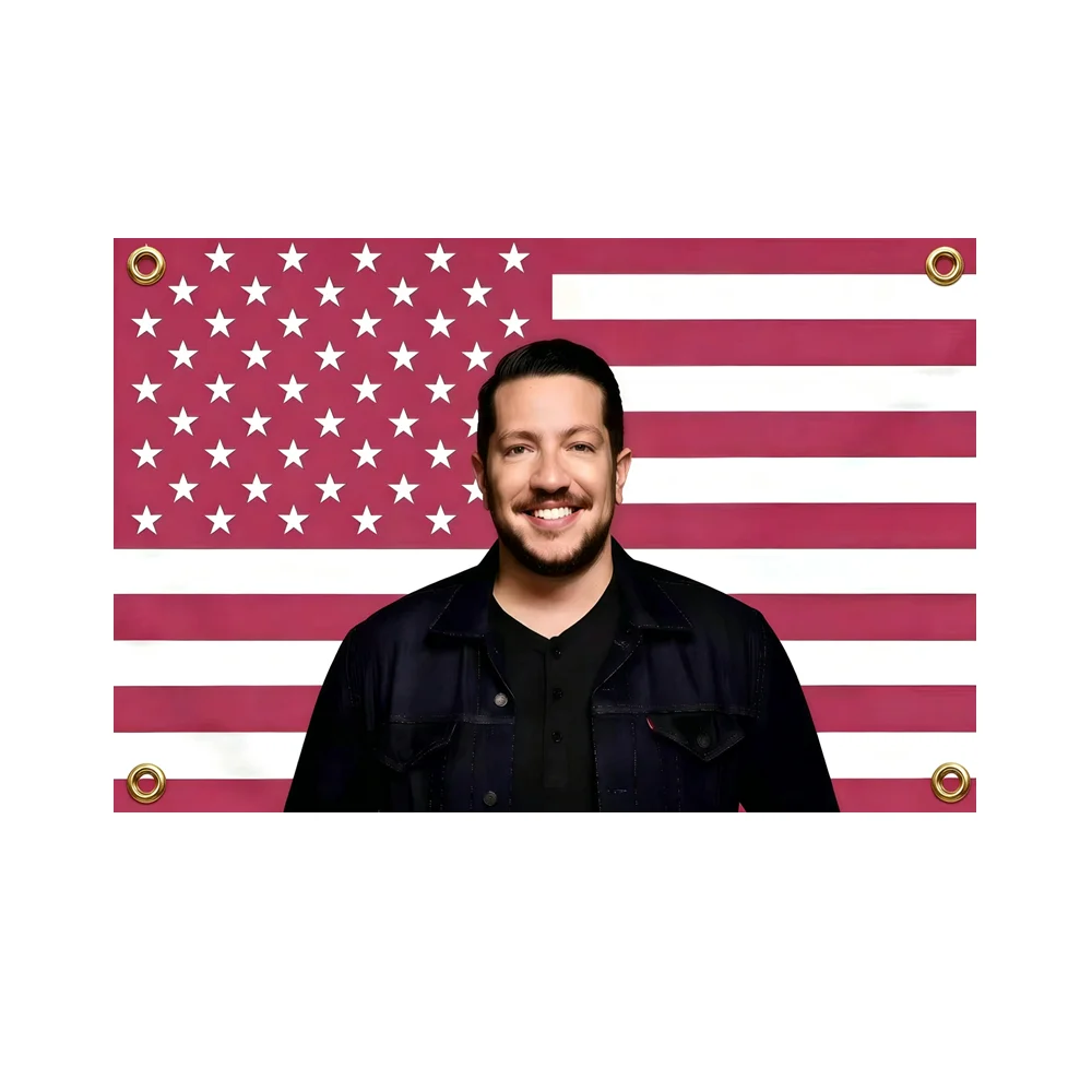 Funny Sal Vulcano Clown Meme Tapestry USA Flag Wall Art Aesthetic Room Decor Poster for Dorm Bedroom Man Cave