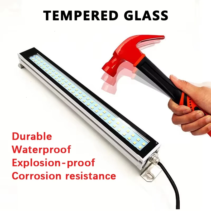 

24 В/220 В токарный станок для мастерской, рабочие фонари, промышленный станок с ЧПУ, рабочий свет, водонепроницаемое швейное освещение, лампы из алюминиевого сплава