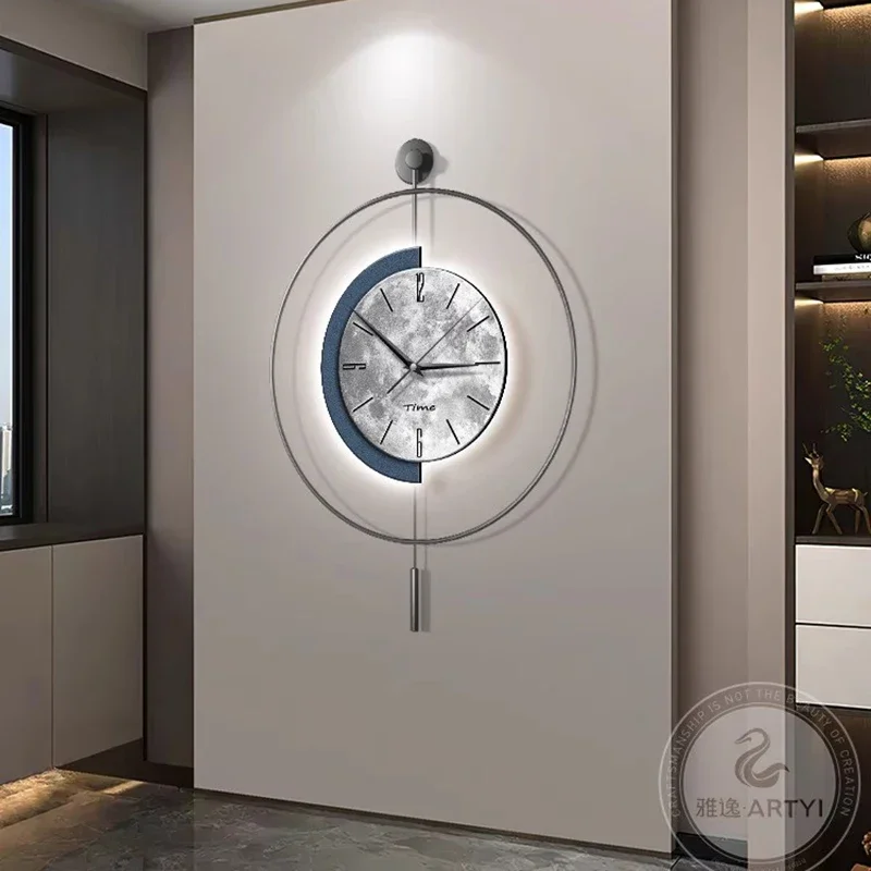 Living Room Wall Clocks Led Mechanism Luxury Digital Aesthetic Modern Wall Watch Nordic Fashion Horloge Ornaments Home Decor