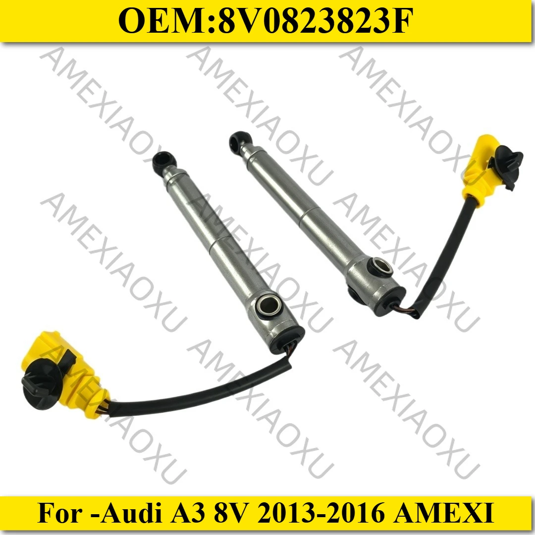 2 pièces neuves, gauche et droite, 8V0823823F, capteur de charnière de capot avant actif, protection des piétons pour Audi A3 8V 2013-2016 AMEXI
