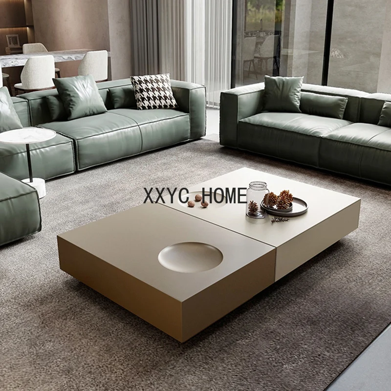 

Living Room Center Large Coffee Tables Nordic Minimalist Design Sofa Coffee Tables Storage Space Saving Square Muebles Furniture