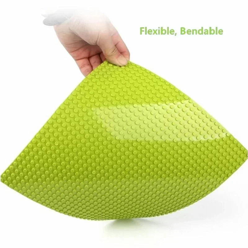 3 قطعة لوحة قاعدة الطوب 32x32 32x16 نقطة اللبنات الكلاسيكية قاعدة لوحة MOC لوح أساسي صغير الحجم لشخصيات المدينة للأطفال #6