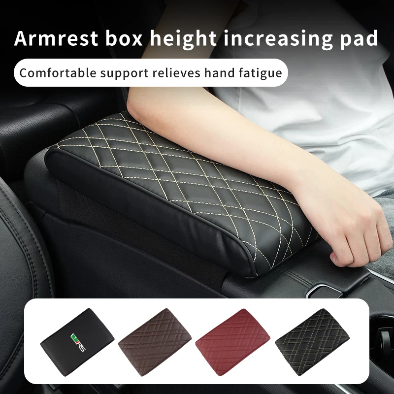 Car Armrest Box Cushion Console Protector Cover Accessories For Skoda VRS Octavia Kamiq Kodiaq Karoq RS Superb Fabia Rapid Favor view 5