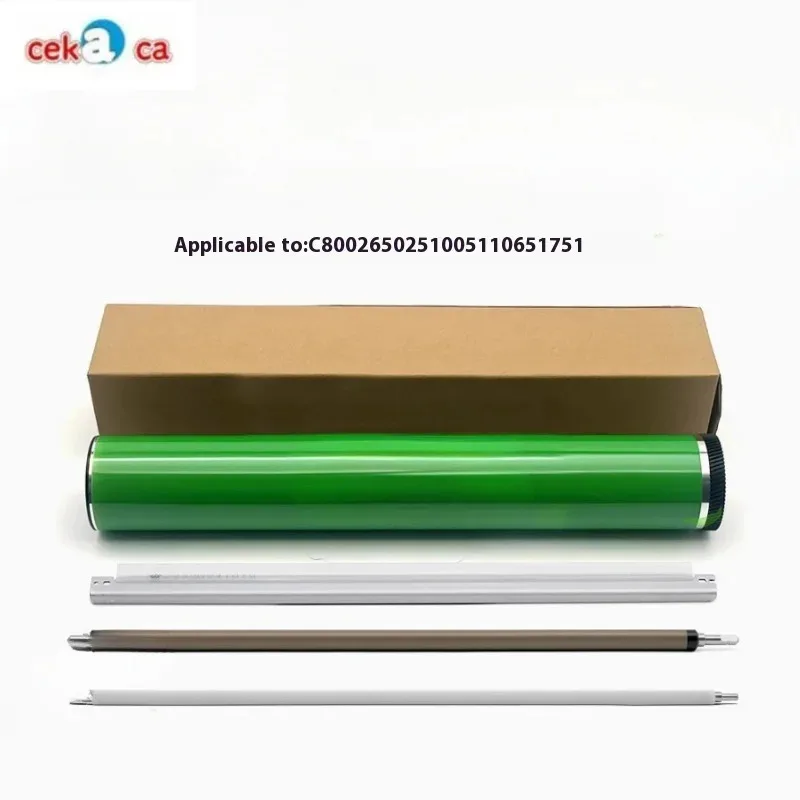 

1set 4pcs Parts C8002 Drum Core 6502 5100 5110 651 751 Charge Roller Cleaning Sponge Roller Scraper