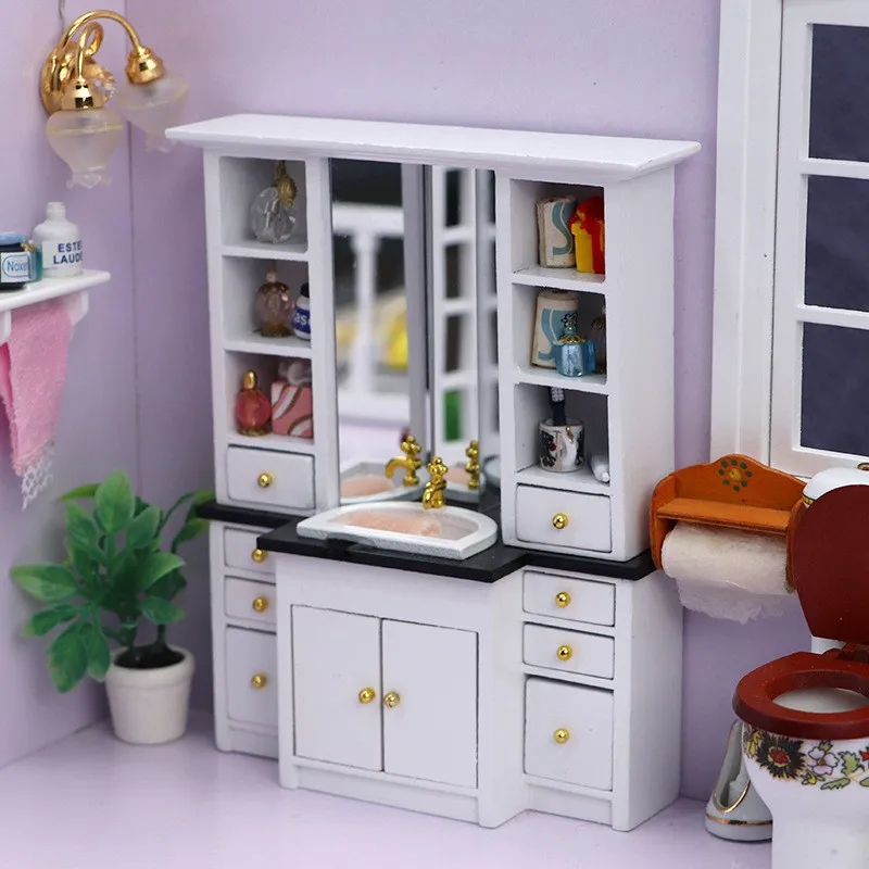 1:12 Poppenhuis Mini Meubels Beeldjes OB11 Simulatie Meubels Wastafel Badkamer Wastafel Poppenhuis Miniatuur Accessoires