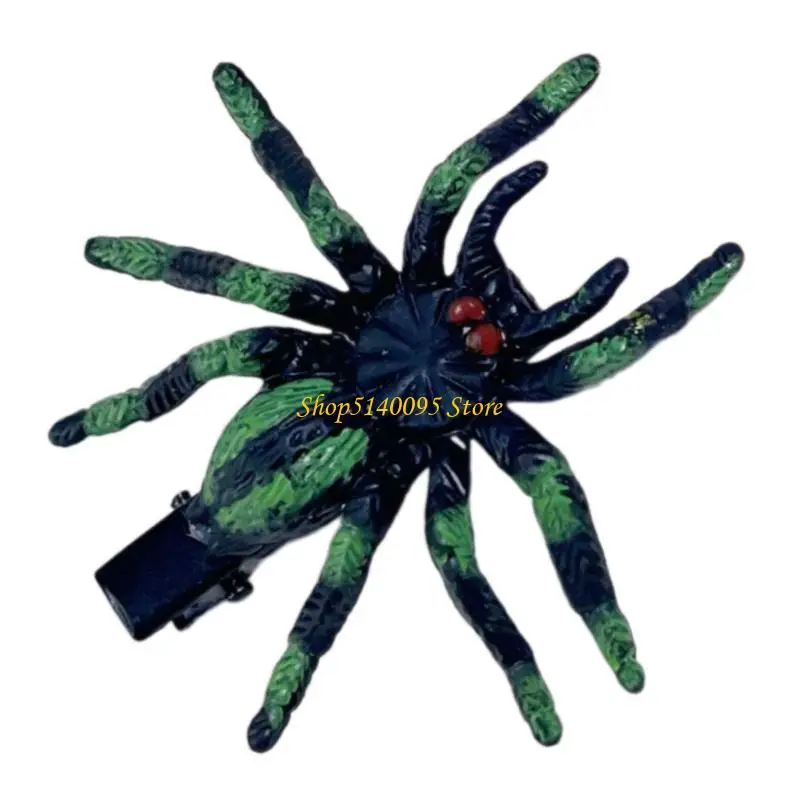 dxae แมงมุมน่ารักคลิปคลิปความทนทานเรซินผมคลิปแฟชั่นฮาโลวีนกิ๊บสำหรับเด็กผู้หญิงและผู้หญิง