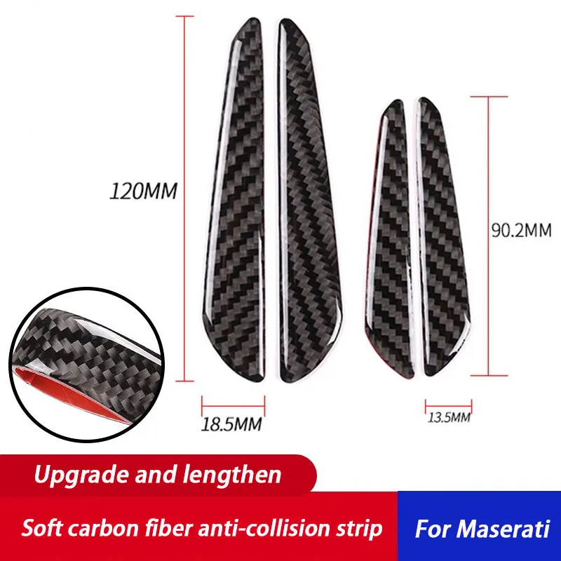 

Carbon Fiber Car Door Anti-scratch Door Anti-collision Strip Anti-collision Sticking Door Edge Anti-bumping Strip For Maserati