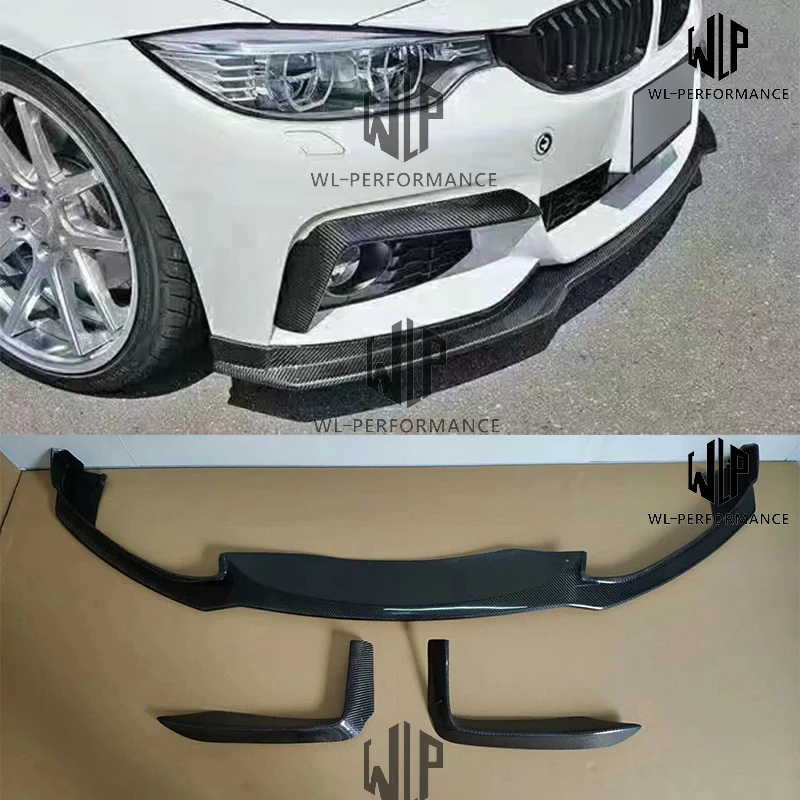 

High quality Carbon fiber Front bumper Lip diffuser Air Vents For BMW 4 series MT F32 F33 420i 435i 428i End.CC Car Body Kit