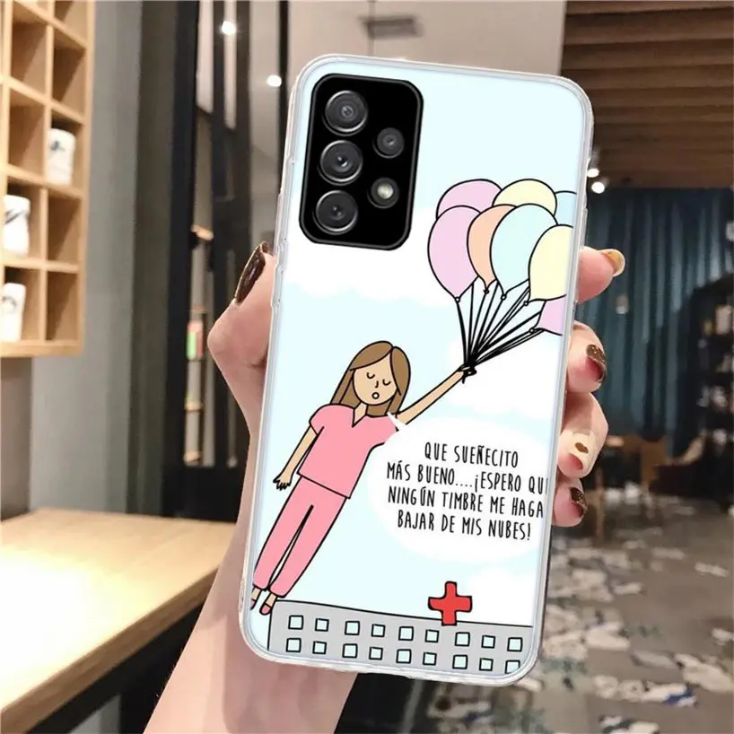 Medicine Nurse Doctor Soft Phone Case For Samsung Galaxy A16 A26 A36 A56 A15 A14 A13 A55 A54 A53 A35 A34 A33 A25 A24 A23 A05S A0