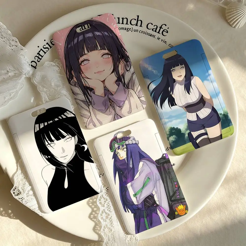 

Cute H-Hyuga Hinatas 1 Card Holder, Leather Card Storage Box, Key Chain, Access Tag Holder, ID Card Holder, Key Chain