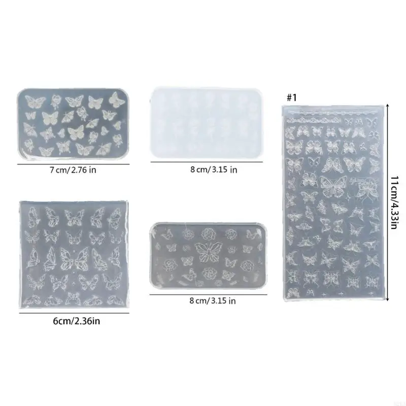 2025 BARU PRAKTIS SILICONE NEAK ARDER COMUM COMAN PLANTPARENT PLATE PLATE PAYS STENCILS DIY MANICURE COMAND TOLATKAN UNTUK