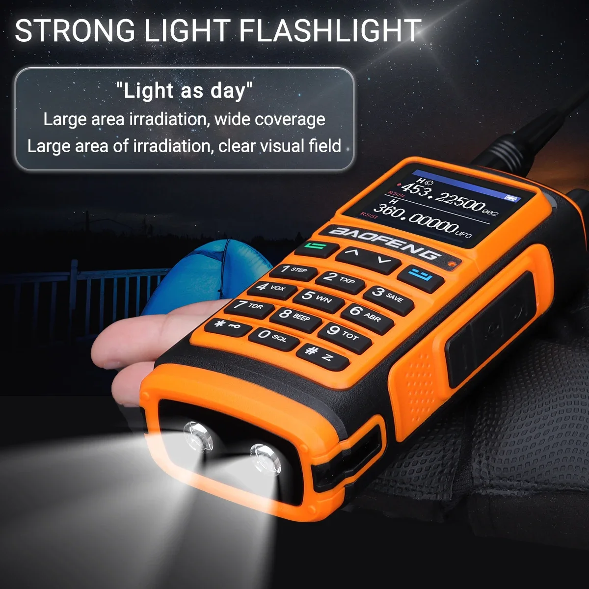 Baofeng UV-17E Airband Walkie-Talkie Drahtlose Kopierfrequenz Langstrecken-Typ-C NOAA AM Tragbares UV-5R Ham-Funkgerät – Detail 6