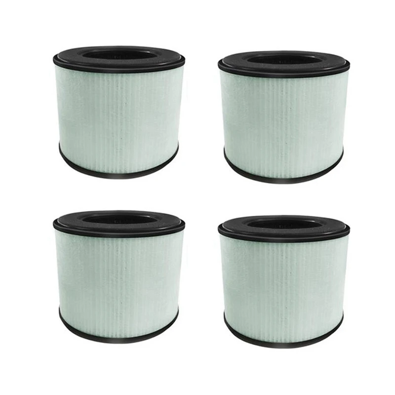 4 Pack Replacement HEPA Filter Compatible For PARTU BS-08, 3 In 1 Filtration High Efficient Activated Carbon HEPA Filter