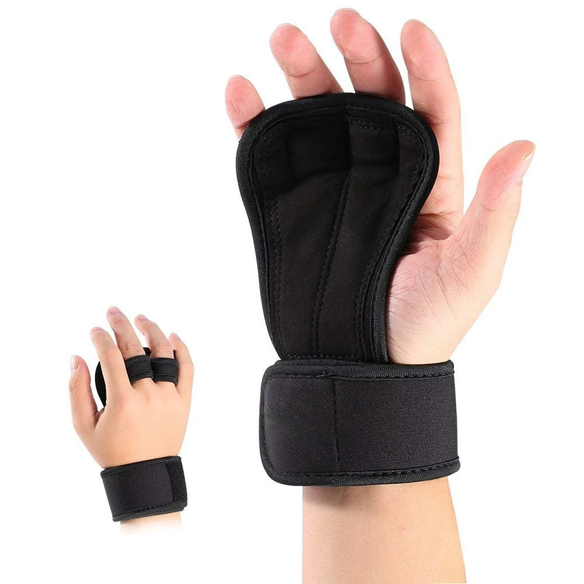 

Grip Straps Deadlift Gloves Anti-sweat Non-slip Hand Grips Adjustable Weightlifting Glovers Unisex