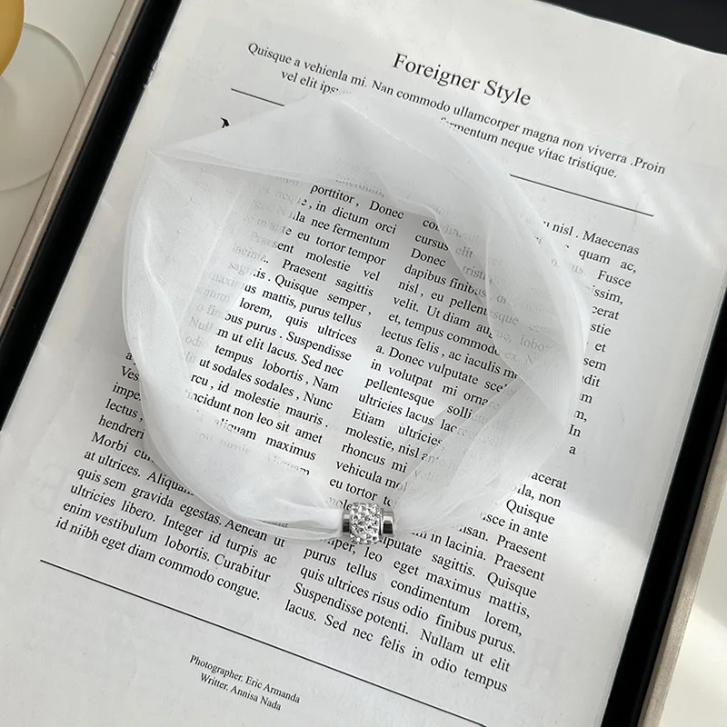 Creative Solid Color Neckerchief for Woman Convenient Magnetic Button Summer Lightweight Breathable Neckerchief