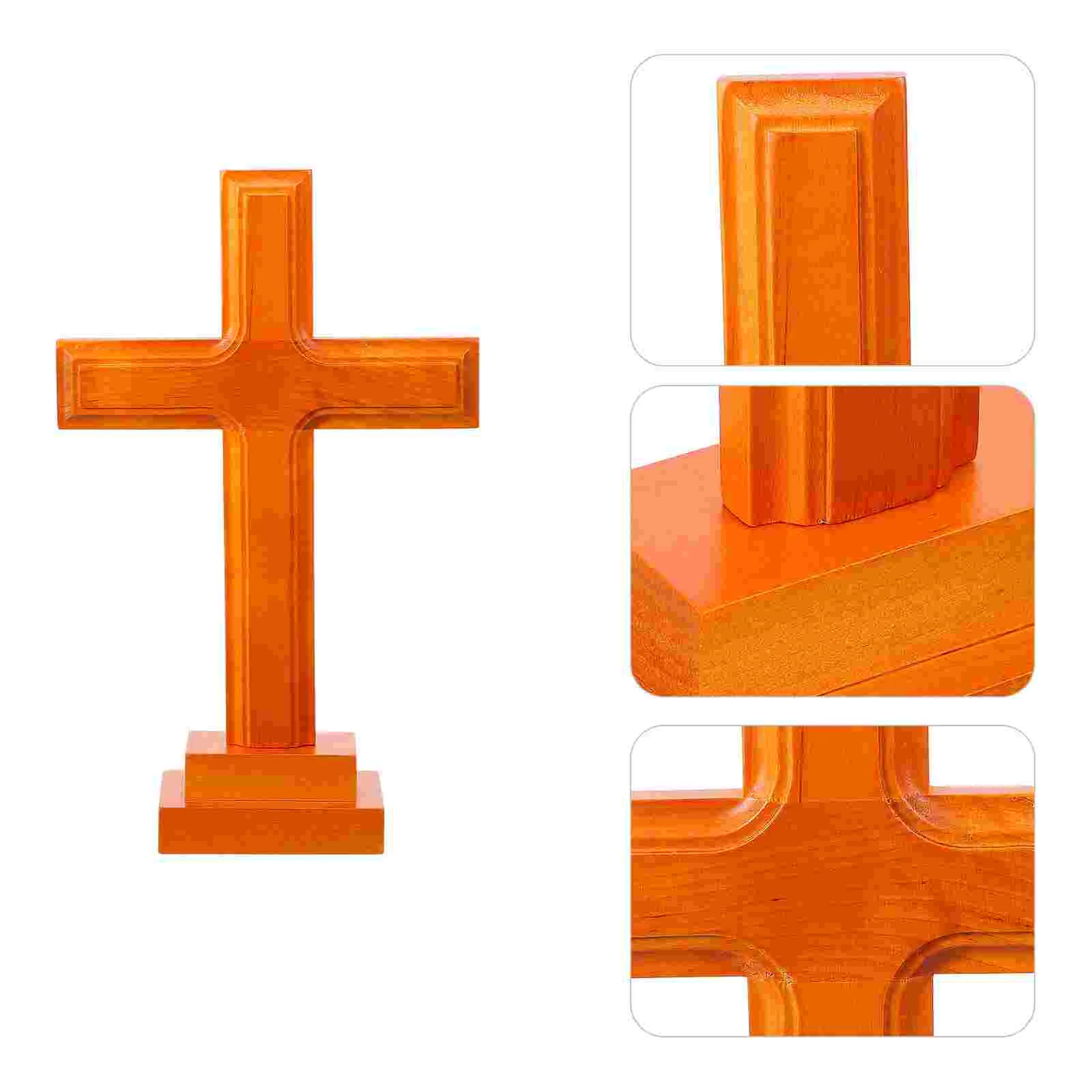 

Cross Ornament Wood Craft Goldendoodle Dining Table Christian Ornamentation of The Lid