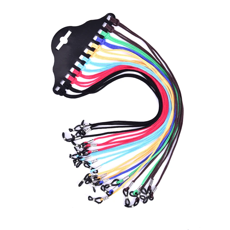 

12 шт./компл. нейлоновый шнур-цепочка, держатель для очков, солнцезащитные очки, шейный ремешок для очков