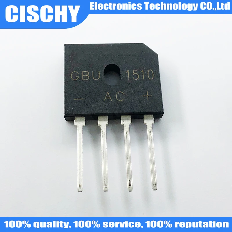 10pcs/lot GBU1510 ZIP 15A 1000V In Stock