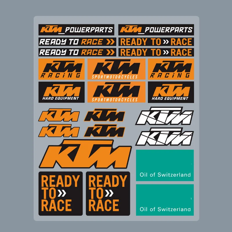 

Auto Parts Auto Sticker Motorcycle Sticker Electric Car Decoration Car Paint Scratch Block for KTM Logo