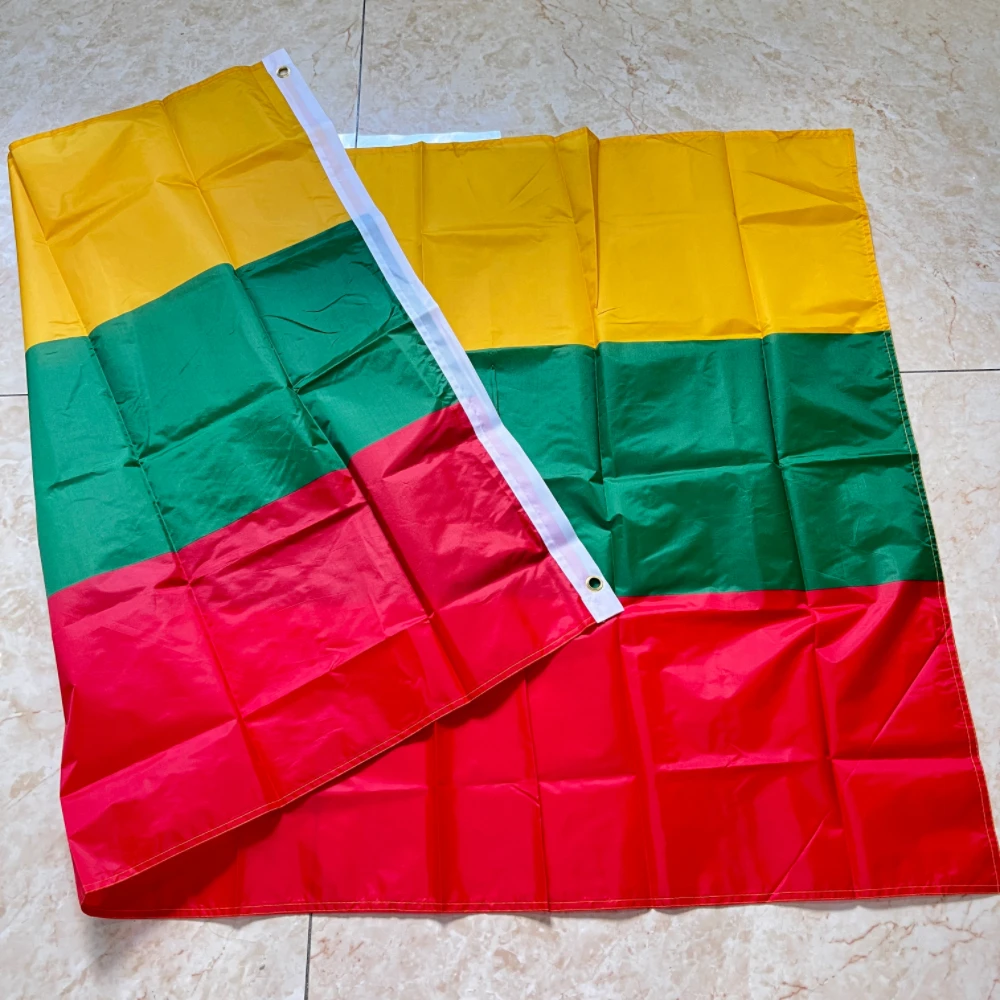 Lithuanian flag 90*150cm3x5FTS Polyester hanging Lithuania flag banner Outdoor interior decoration large flag