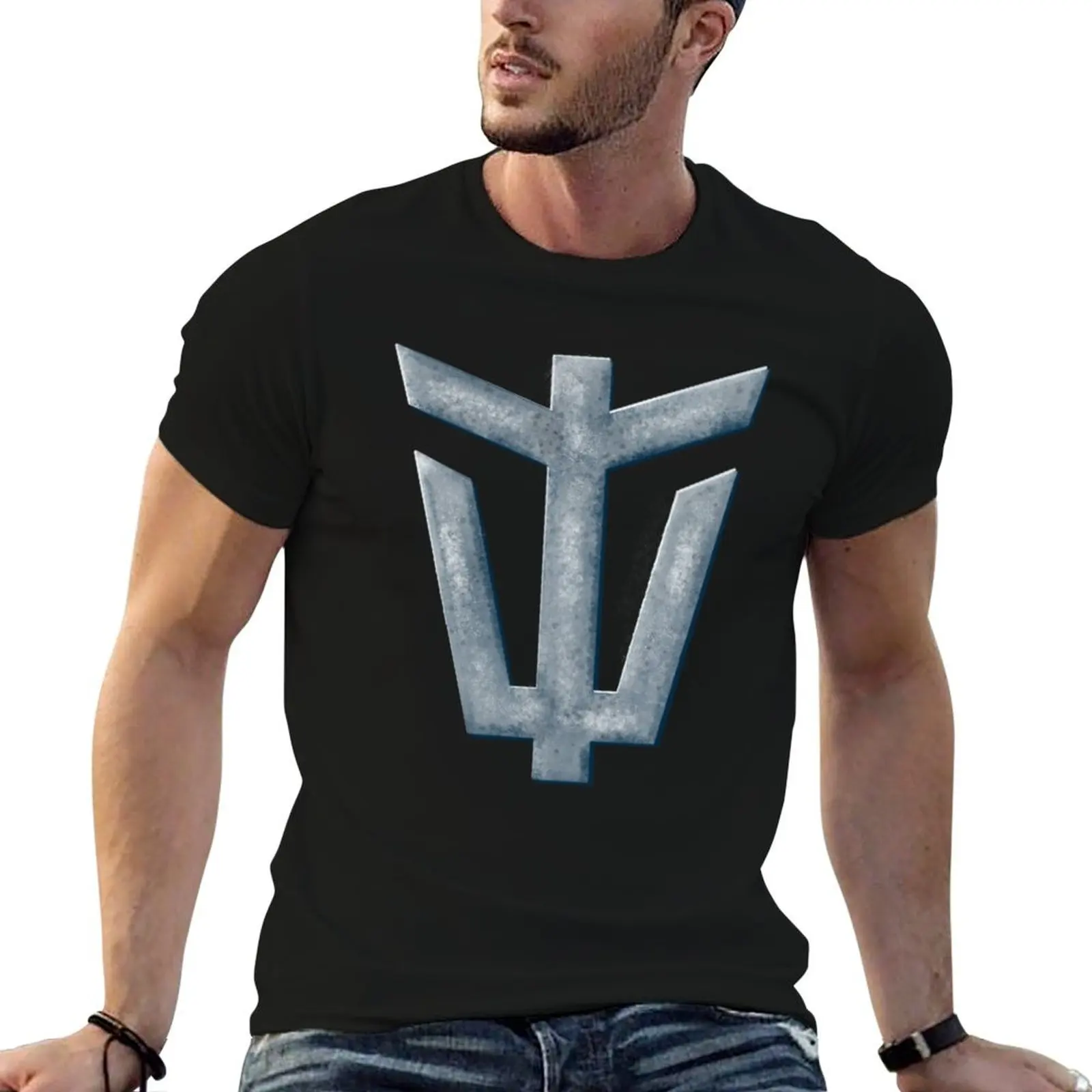 New WT T-Shirt blue archive croswit shirt man mens vintage t shirts
