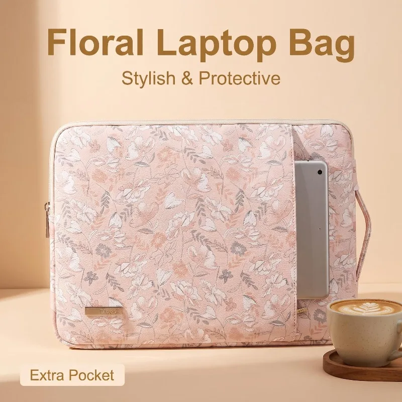 PU Laptop Sleeve Bag 13 14 15 16 inch for Macbook Neo Air Pro M5 M4 M3 M2 Extendable Handle Waterproof Tablet Bag iPad Pro 12.9