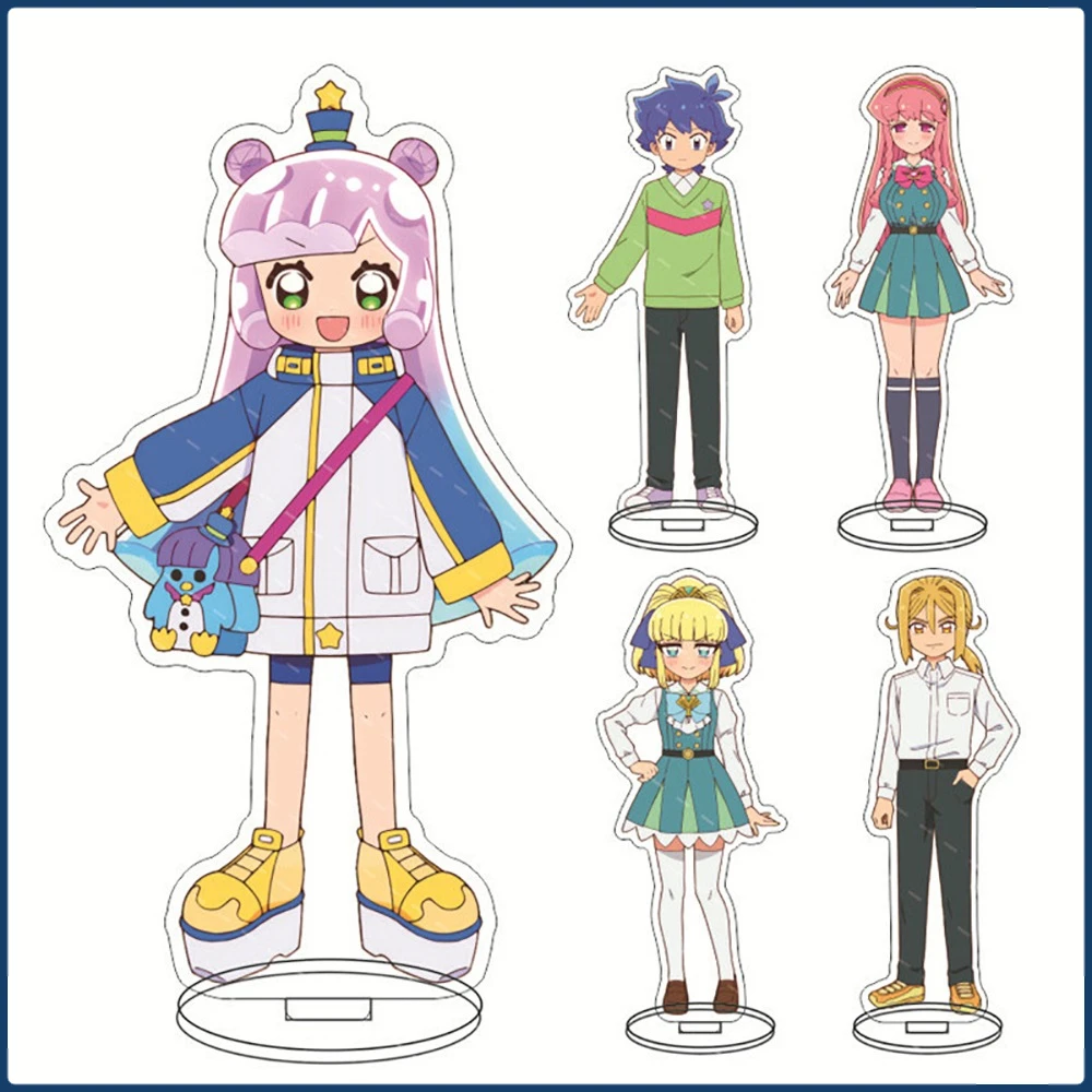 

Japanese Daily Comedy Anime Kawaii Characters Acrylic Stand Model Peripherals Desktop Decoration Goods Collect Gifts for Kids
