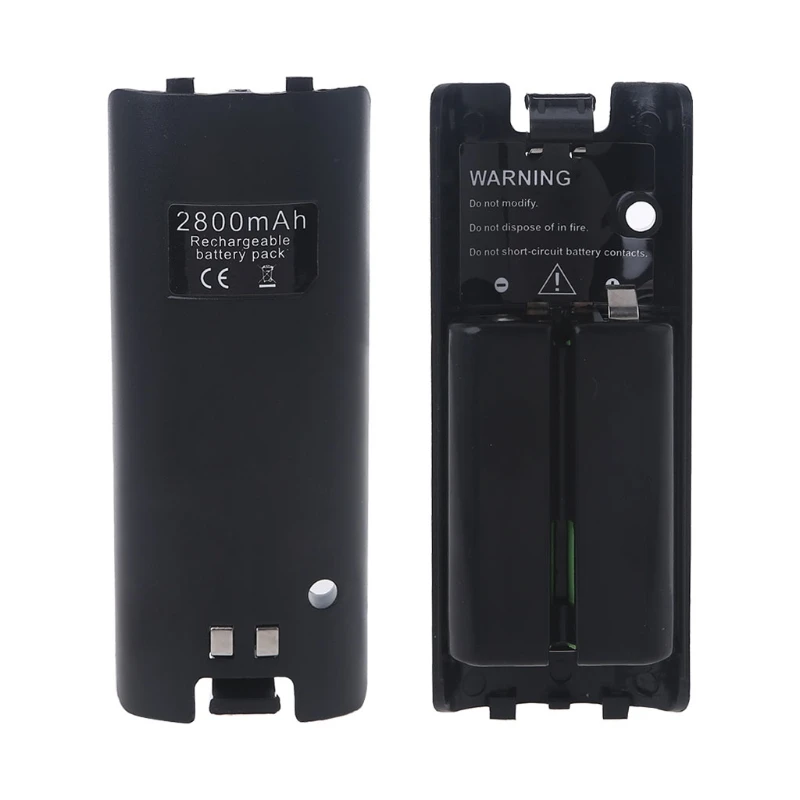 High Capacity 2800mAh Rechargeable Battery Pack 2Pcs Portable Replacement Battery for Game Console Wireless Controller Battery
