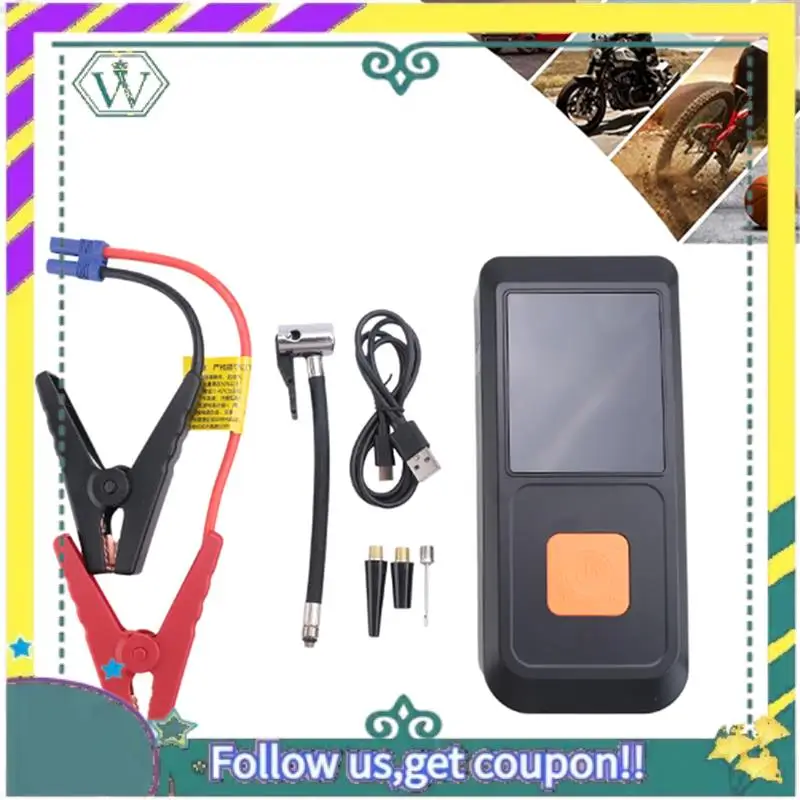 

Upgraded Portable Jump Starter With Air Pump Automobile Battery Booster Power Pack With LED Light Multi-Function Tire Inflator