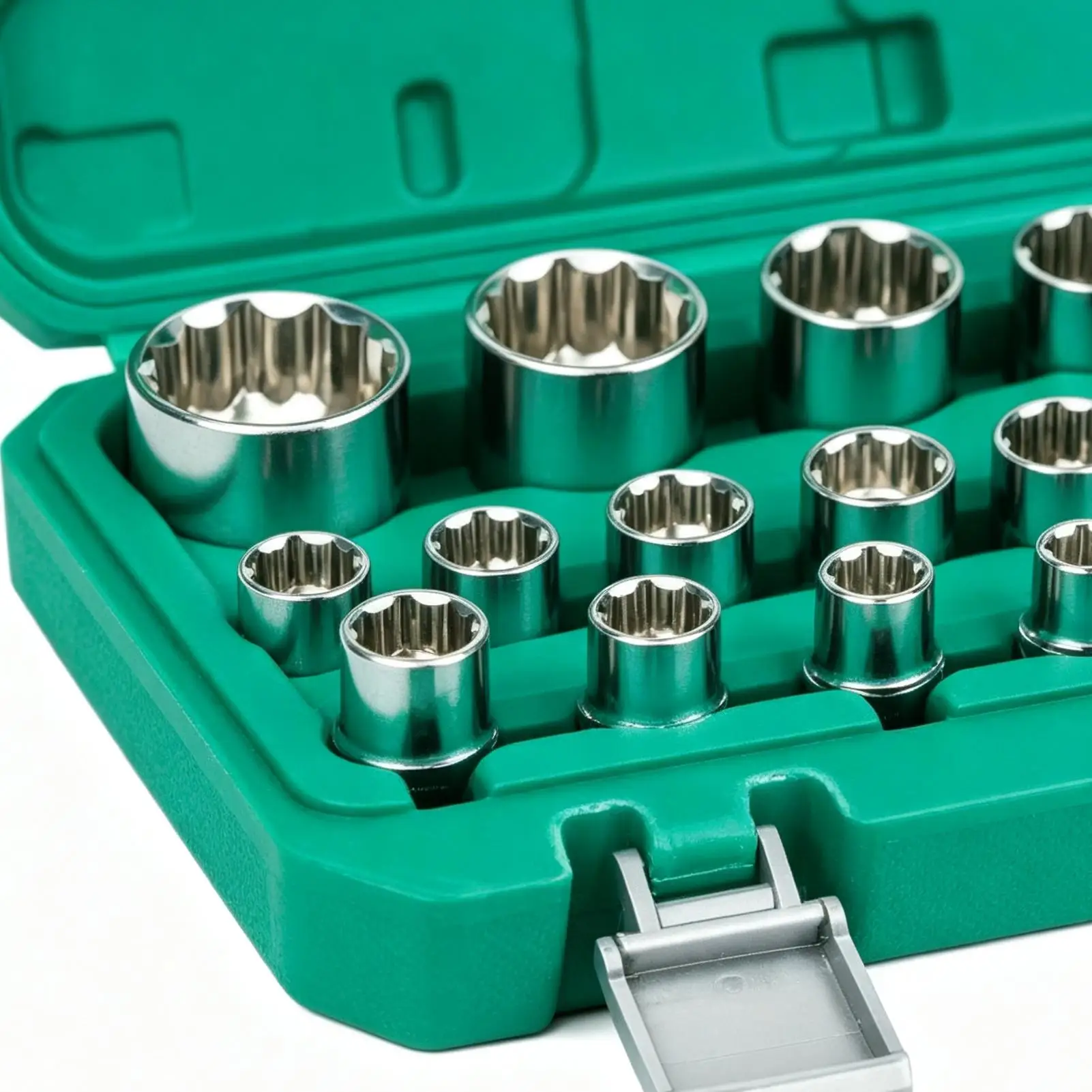 Automotive Socket Set 12 Point Mechanic Tool Kit With Storage Case Adapter Complete Socket Set For Home Garage Workshop Car view 4